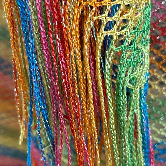 Crochet Multicolor Coverup Swimsuit Coverup - Picture 9 of 11